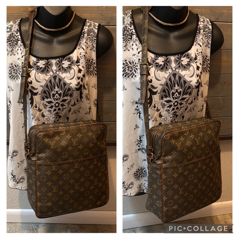 Unisex Authentic Louis Vuitton Monogram Marceau Messenger Bag & LV Dust Bag - Picture 4 of 16